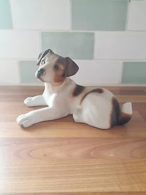 Harvey Knox HHH Jack Russel Sitting Dog Ornament Figurine • £20