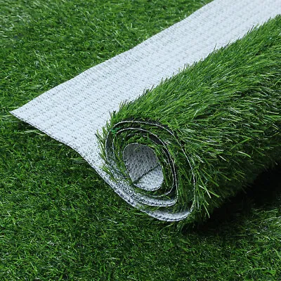 6.6x1.6ft Artificial Grass Fake Lawn Turf Synthetic Landscape Garden Mat Green • £13.34