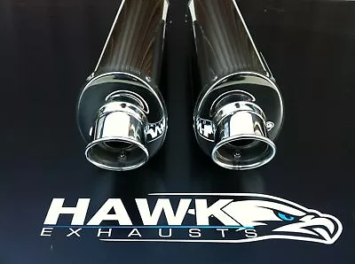 Yamaha XJR 1200 Stainless Steel Oval Exhaust Cans SL • $958.96