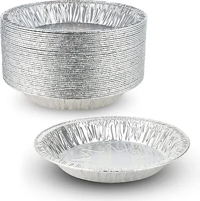 MT Products 8” Round Aluminum Foil Pie Pans / Tart Pan (1.25 Deep) - 35 Pieces • $30.99