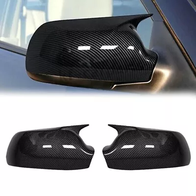 Carbon Fiber OX Horn Mirror Cap Cover Replacement For Mazda 3 Mazda 6 2003-2008 • $29.58