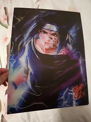 Sasuke 3D Holographic Lenticular Poster Naruto  • $13