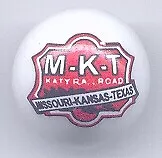 MKT Missouri-Kansas-Texas Railroad Glass Marble • $3.75