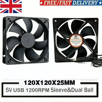 £3.09 • Buy Mini 5V USB Cooling Fan Portable PC Desktop Table Silent Air Cooler UK Store