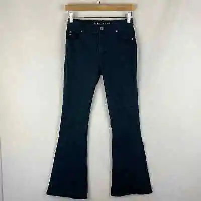 Vintage Y2K Mudd Yo! Black High-Rise Flared Leg Jeans Size 3 • $19.95