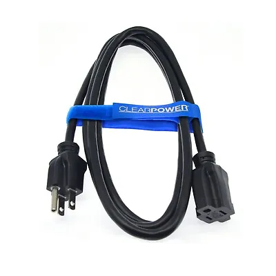 CP 8 Ft 16/3 SJTW Outdoor Extension Cord 3 Prong Grounded Plug Black CP10122 • $11.99