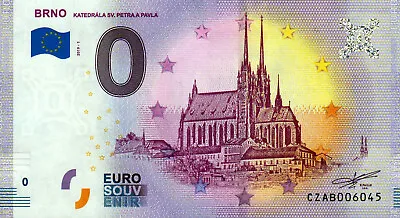 Zero Euro Note - 0 Euro Note - Czech Republic - BRNO 2019-1 • £3.39