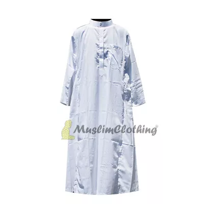 Islamic Long White Men's Thoub Thowb Clothing Robe Dishdashe • $30.67