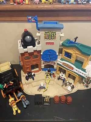 Vintage Fisher Price Great Adventures Wild West Western Cowboy Town Stage Coach • $99