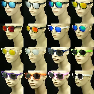 Sunglasses Men Women Retro Vintage Style Glasses Frame 80s New Wholesale Lot • $7.49