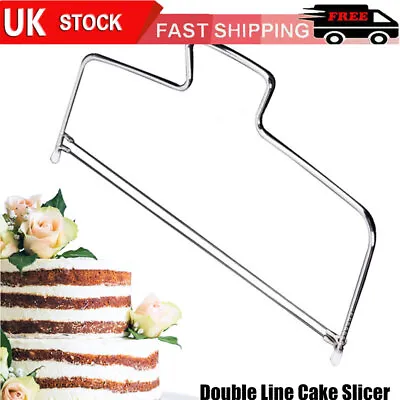 £6.85 • Buy Cake Cutter Bread Wire Slicer Cutting Leveller Leveler Decorator Decorating Tool