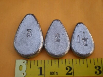 Affondatori A Verme KUFA 1/8 Oz – 3 Confezioni (36 Pezzi) Per Pesca In Acqua Dolce