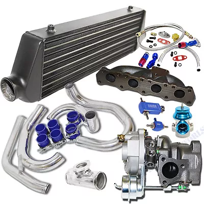 Turbo Kit K04-015 Turbo+Black Intercooler For 00-05 Volkswagen Golf/ Jetta 1.8T • $750