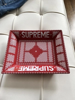 £100 • Buy Hermes X Supreme Ceramic Ashtray Plate Red Tray Ornament Interior NEW