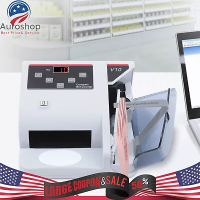 Money Counting Machine Stores Bill Counter With UV/MG/WM Counterfeit Detection • $52