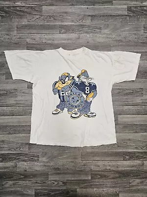 Vintage 1993 Dallas Cowboys Looney Tunes Taz Bugs Bunny Shirt XL Single Stitch • $80