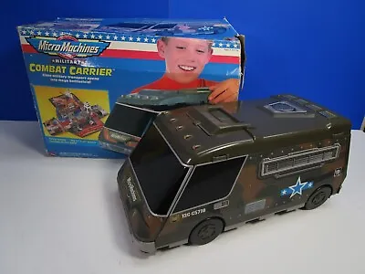 Vintage MICRO MACHINES Military COMBAT CARRIER VAN PLAYSET CAR GALOOB 1998 • £45.69