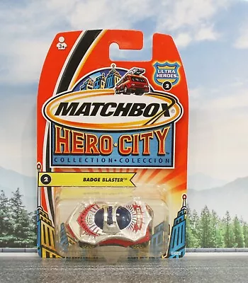 Matchbox Hero City - #2 Badge Blaster - Police - Diecast Model - Mint On Card 🔥 • $3.49