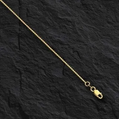 14kt Yellow Gold Classic Box Link Pendant Chain/Necklace 20  0.7mm 1.7 Grams • $198