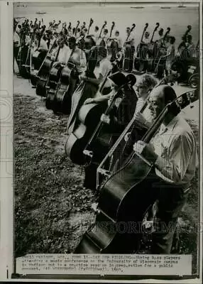 1967 Press Photo String Bass Players At Music Conference In Madison Wisconsin • $19.99