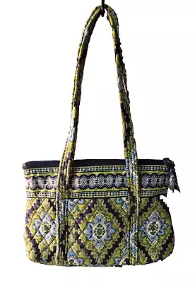 Women’s VERA BRADLEY Green & Blue Quilted Cambridge Shoulder Bag Purse • $16.99