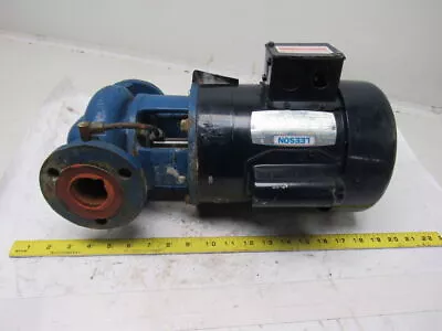 Leeson A6C17FC80E 1/4Hp 1725RPM 115/230V 1-1/2  Flange Centrifugal Pump • $189.99