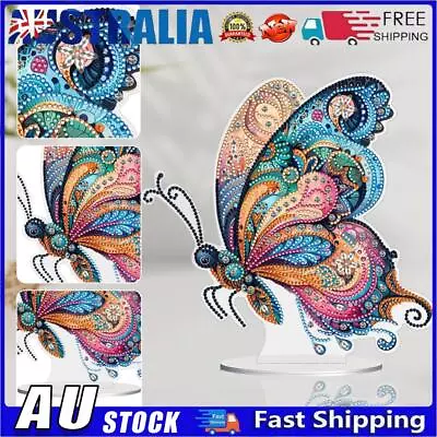 AU Special Shape Flower Butterfly Desktop Diamond Painting Art Office Decor (GJ5 • $14.79