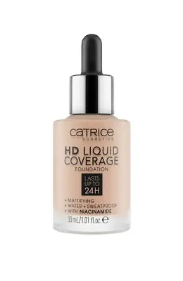 CATRICE COSMETICS HD Liquid Coverage Foundation 30ml - 020 Rose Beige  • £10.99