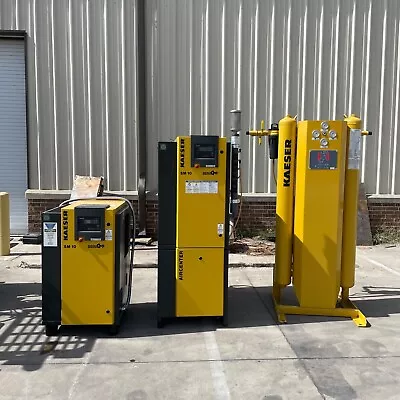 Kaeser AirCenter SM10 Screw Air Compressor 2x 10hp Dryer 460VAC 3P 80cfm 175psi • $17500