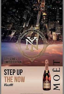 Moet Nectar Rose. Step Up The Now  NYC Poster 24 By 36 • $20