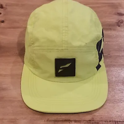Flag Nor Fail 5 Panel Hat Cap Strap Back Yellow Neon Patch Hat Lightweight • $15.95