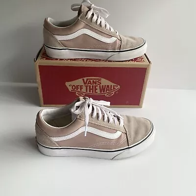 VANS Old Skool Pink + White Suede Sneaker Shoes Size 6.5 UK 4 Etherea • $39