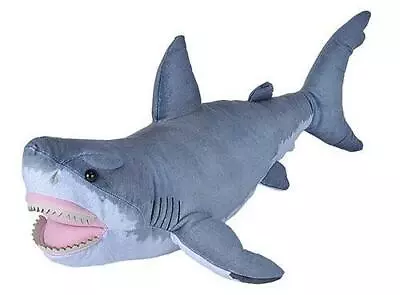 Wild Republic Living Ocean Great White Shark 20  Realistic Soft Plush Toy • $44.95