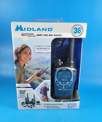 Midland 50CH Waterproof GMRS Two Way Radio Long Range Walkie Talkie SOS NOAA  • $101