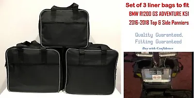 Pannier Liner Bags & Top Box Bag For Bmw R1200gs Adventure 2016-2018 Lc K51 • $50.55