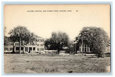 C1940s Milford Hospital And Nurses Home Milford Massachusetts MA Postcard • $14.98