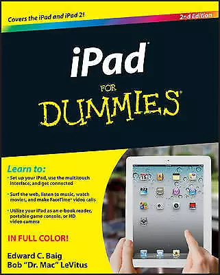 IPad For Dummies LeVitus BobBaig Edward C. Good Book • £4.20