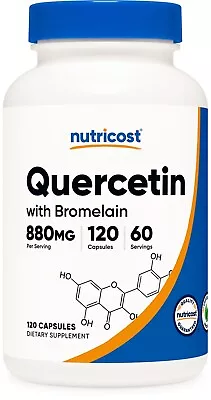 Nutricost Quercetin With Bromelain 120 Capsules 60 Servings • $21.95