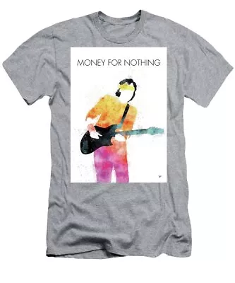 No107 MY Mark Knopfler Watercolor Music Poster T-Shirt • $19.99