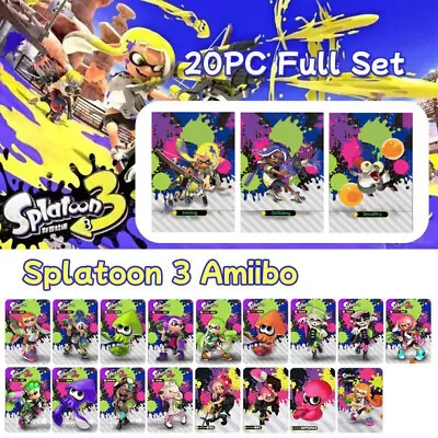 20PCS PVC NFC Tag Game Cards Splatoon 3 2 Octoling Octopus For Switch AU • $24.59