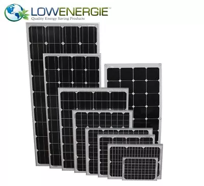 Mono Solar Panel Premium PV Photovoltaic Panel Connectors Boat Caravan Motorhome • £45.99