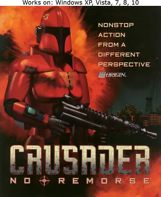 Crusader No Remorse PC Game 1995 Windows XP Vista 7 8 10 • $19