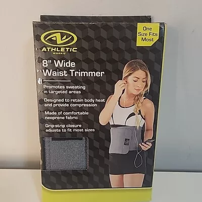 New ATHLETIC Brand Waist Trimmer / Adjustable 42  Inch Belt For Weight Loss  • £12.54