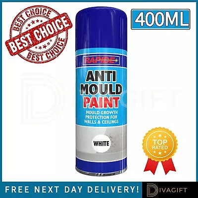 400ml Anti Mould Spray Paint For Walls Ceiling Protection Metal Wood Plastic • £7.65