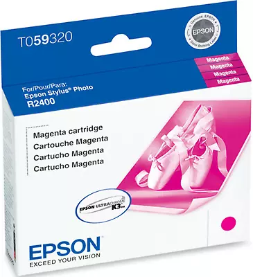 New Genuine Epson T0593 Magenta Ink Cartridge Stylus Photo R2400 • $7.99