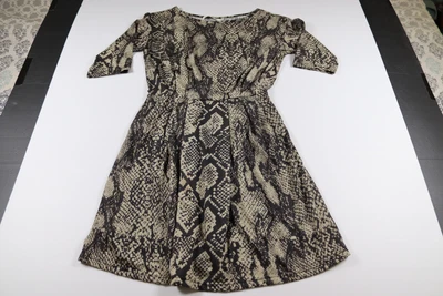 $3.89 • Buy My Bershka Collection Dress Size Small Black Snakeskin Womens Midi FREE RETURNS