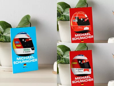 Michael Schumacher Ferrari Helmet F1 Metal Sign/Mountboard Display - Scuderia GP • $14.92