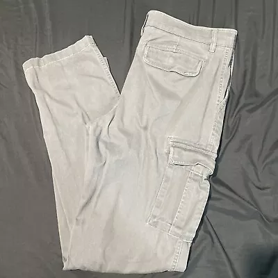 Sonoma Flexwear Gray Cargo Pants Casual Grunge Workwear Mens 36x34 • $14.50