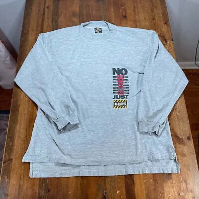 Vintage Guts! Shirt Mens Medium Gray Nickelodeon 90's TV Long Sleeve • $24.99