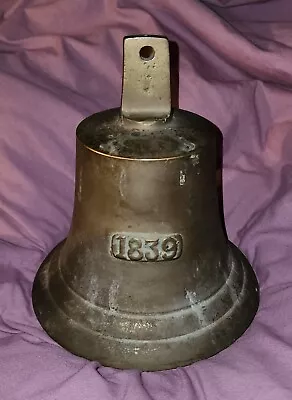 Vintage  1839  Bronze Ship/school Bell • $79.99